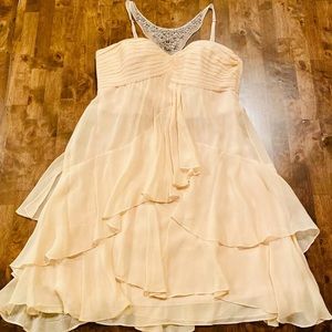 BCBG Maxazria Joyce Dress Vanilla 10 NWT